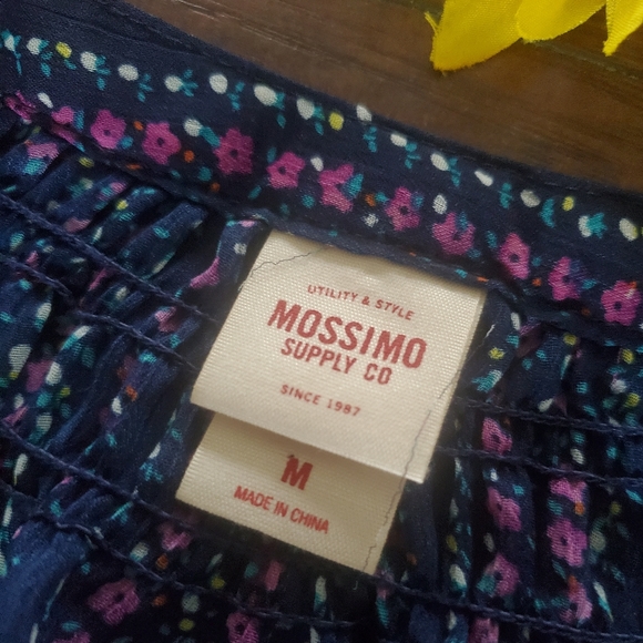 BLUE PURPLE FLOWERS BELTED TUNIC - Picture 4 of 9